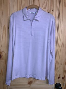 Lady Hagen Light Lavender Long-Sleeve Zip Polo